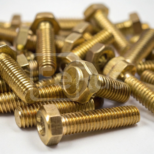 Болт латунный М7 шаг резьбы 1 мм ЛС59-1 ГОСТ 1759.0-87