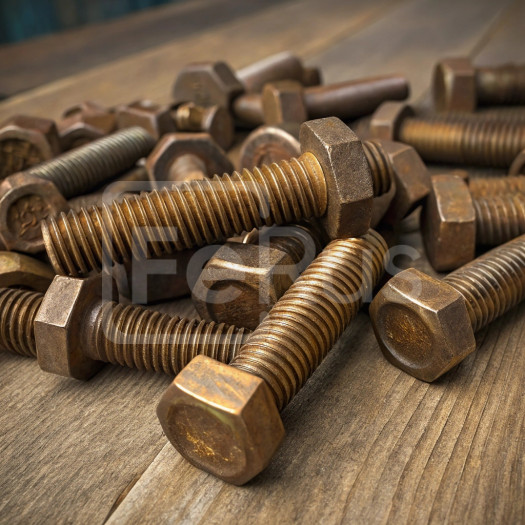 Болт бронзовый М6 шаг резьбы 1 мм БрАМц9-2 ГОСТ 1759.0-87